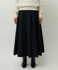 Leopeusaideuhwaiteulabel Wool Flared Skirt Dark Navy