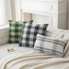 New Product Xiaoxiangfeng Pillowcase Plaid Jacquard Light Luxury Living Room Sofa Cushion Office Sitting Waist Pillow Pillow Case