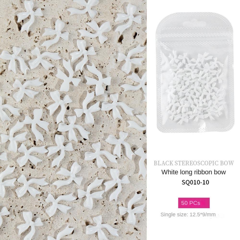 50 шт. 3D Нейл-арт Бант Бант Украшение для ногтей Аксессуар для ногтей Украшение для ногтей Маникюрный орнамент