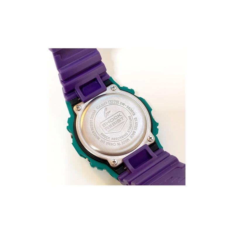 Casio Серия G-SQUAD водонепроницаемые спортивные кварцевые часы ремешок из смолы японские и корейские часы мужские часы фиолетовый циферблат DW-5600TB-6