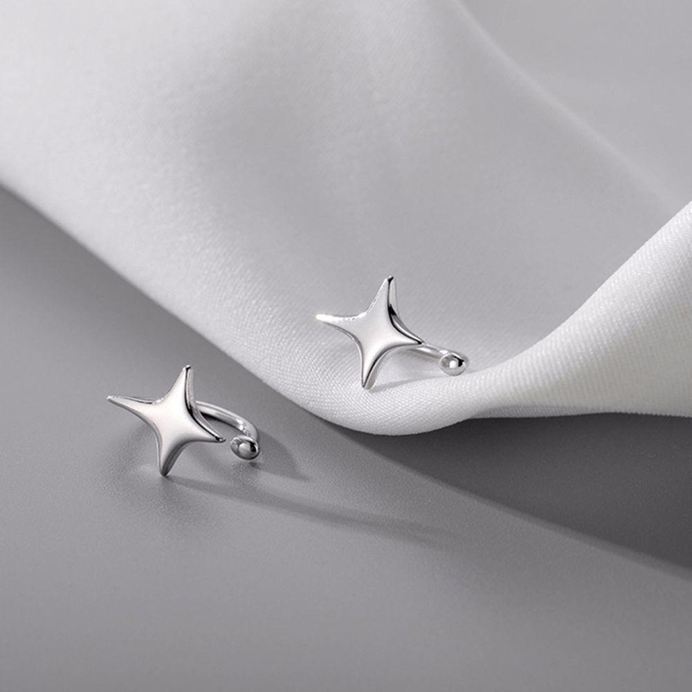 Fashion Jewelry Ear Cuff Silver Color Cartilage Stud Star Ear Clips Korean Style Women Earrings