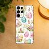 Чехол для телефона Пасхальный кролик и яйца для Samsung S25, S24, S21, S22, S23, S30, Ultra, S20, Plus, Fe, Lite Черный корпус