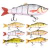 Приманка для рыбы, 26 см, пластиковая биомиметическая жесткая приманка, 177 г, большая приманка для пресноводного окуня, 6 цветов, приманка для рыбы с несколькими узлами