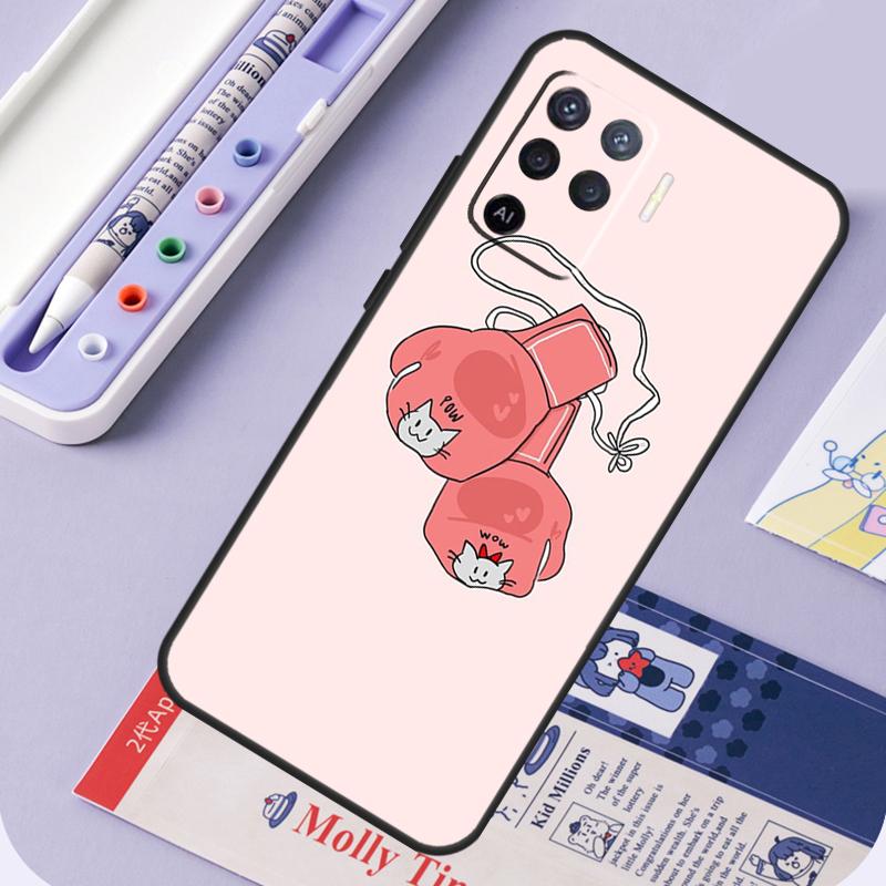 Boxing Gloves For Oppo A96 A76 A16 A94 A74 A54 A15 A18 A38 A58 A78 A98 A40 A60 A80 A57 A17 A77 A5 Pro Case