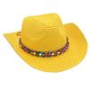 Colorful Beaded Beach Hat Ethnic Style Cowboy Straw Hat Panama Sun Protection Sun Hat Spring Summer Spanish Jazz Hat
