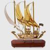 Латунный корабль «Титаник» ручной работы с деревянным основанием, экспонат 30,48 см
