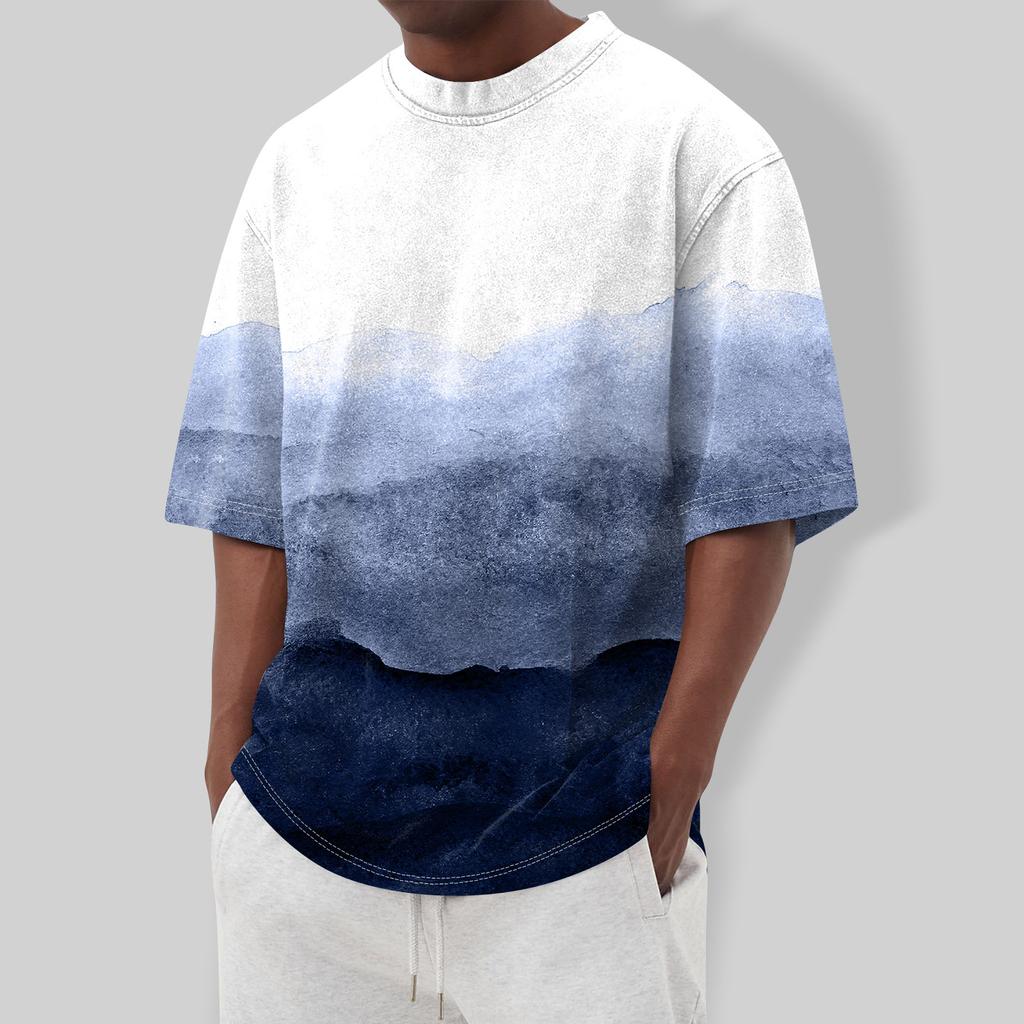 Мужская футболка Футболки с графическим текстом Pool3D печать Уличная повседневная одежда с короткими рукавами и принтом Базовая одежда