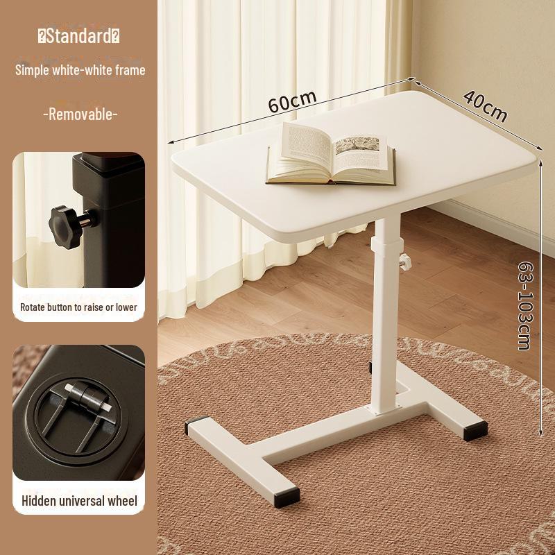 Foldable Mobile Desk: Bedside, Sofa, or Study Table for Living Room or Bedroom.