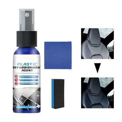 Черный Trim Restorer 100 мл Простой автомобильный салон полироль Жидкий Авто Кожа Восстановление Нежирный восстанавливающий Покрытие Средство Для