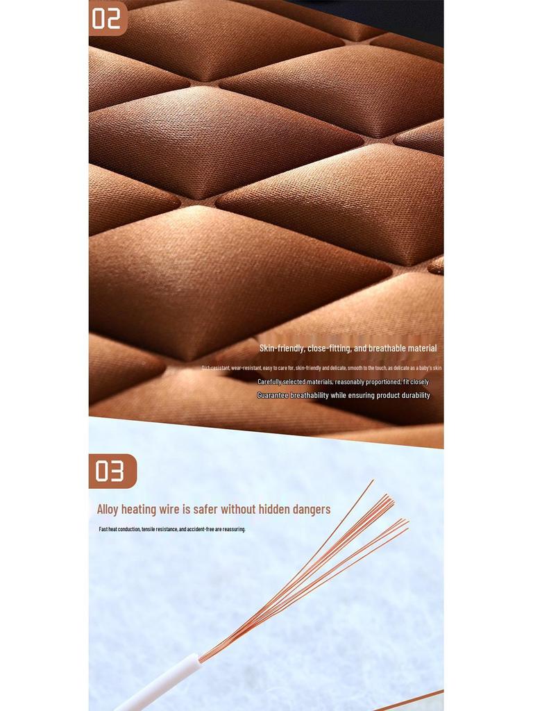 12V Подогреваемая подушка для автомобильного сиденья со спинкой - Теплый чехол на сиденье для осени и зимы