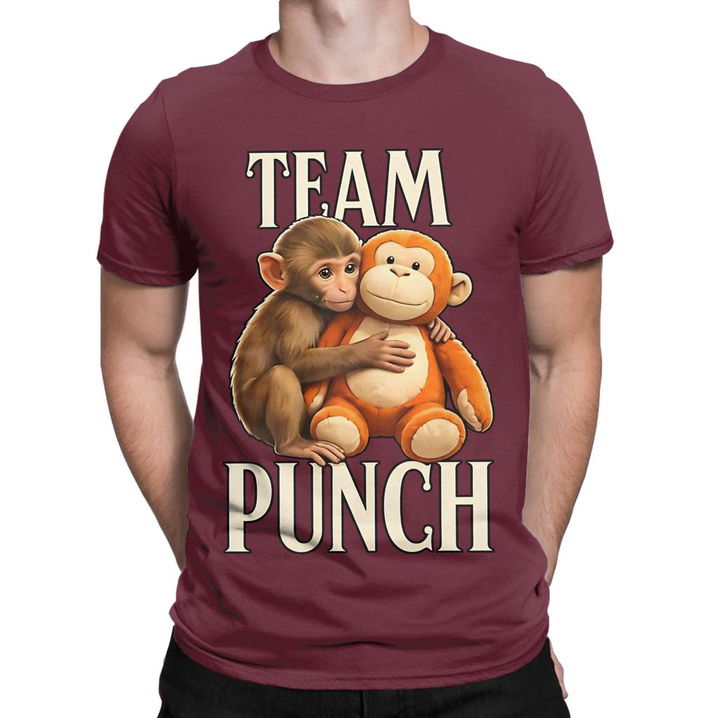 Baby Monkey Punch Funny Graphic 100 Cotton TShirt Bib Punch The Monkey Tops Tees For Unisex