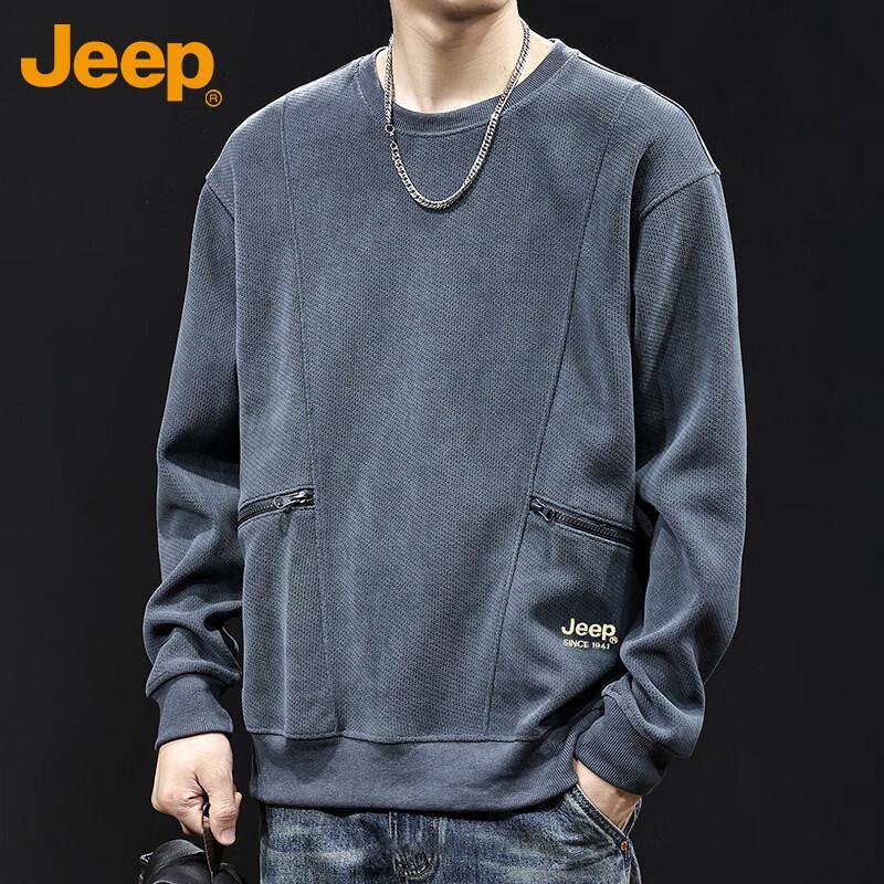 JEEP Men's Heavyweight Casual Long-Sleeve Sweatshirt