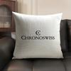 Роскошная наволочка C-Chronoswiss Cushion Cover Летняя дышащая льняная органическая ткань Двусторонняя печать Декор для дивана Домашний декор