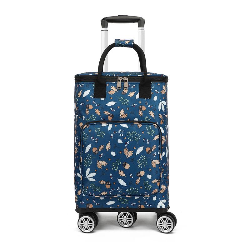 Складная Портативная Тележка для Продуктов с Сумкой - Бытовая Тележка для Супермаркета