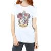 Harry Potter Womens/Ladies Gryffindor Distressed Crest Cotton Boyfriend T-Shirt
