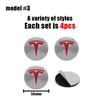 Автомобильная наклейка Tesla Car 56 мм Значок Наклейки на центральные колпачки ступиц для Tesla Model S Model 3 2024 Model Y X Колпачок центра колеса шины Значок