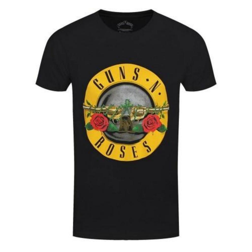 Унисекс Взрослая Классическая Футболка с Логотипом Guns N Roses
