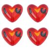 2Pcs Resin Love Heart Beads Cherry Christmas Tree Charms For DIY Necklace Bracelet Earrings Jewelry Making Craft Accessories
