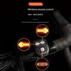 Solar-Powered Remote-Control High-Brightness Waterproof Bicycle Light for Road & Mountain Bikes Rear Warning Function