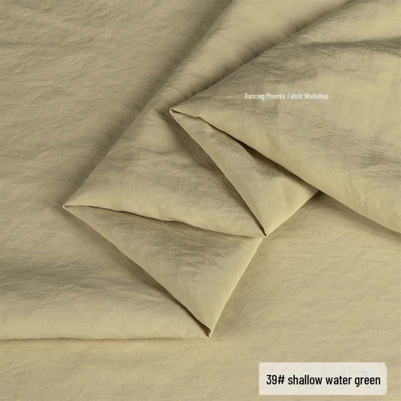 Ретро-песочная матовая медно-аммиачная шелковая ткань - неэластичный материал для верха/юбки Hazy Frost