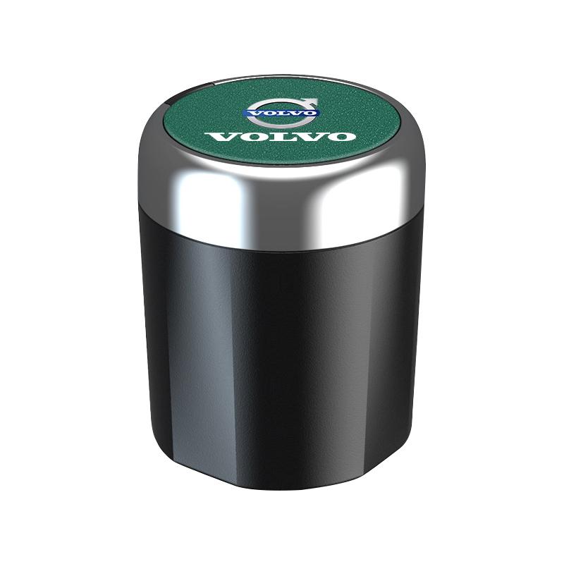 Светодиодная автомобильная пепельница, портативный мусорный бак, контейнер для хранения для Volvo XC60 S60 V40 V50 V60 S80 S40 C30 AWD C70 S40 S60 S80 S90