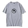 Унисекс Хип-хоп Оверсайз Футболка Уличный Топ Футболка с принтом логотипа Aphex Twin Унисекс Повседневная Хлопковая Ретро Футболка с коротким рукавом