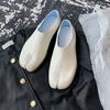 Pig Trotter Split Toe Shoes Women's Summer New Silver Horseshoe Shoes Lazy People A Step Flat Shallow Mouth