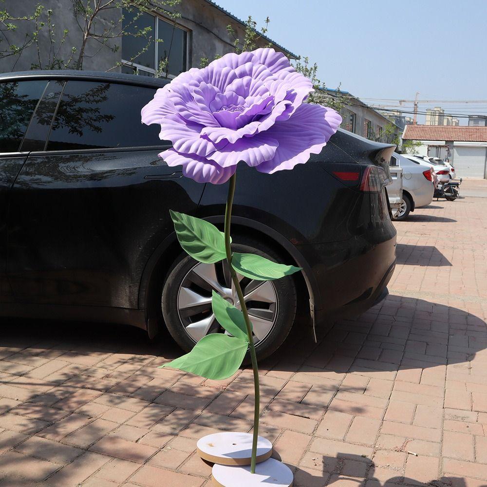 Giant Simulation Peony Flower Window Display Fake Flowers New PE Artificial Peony