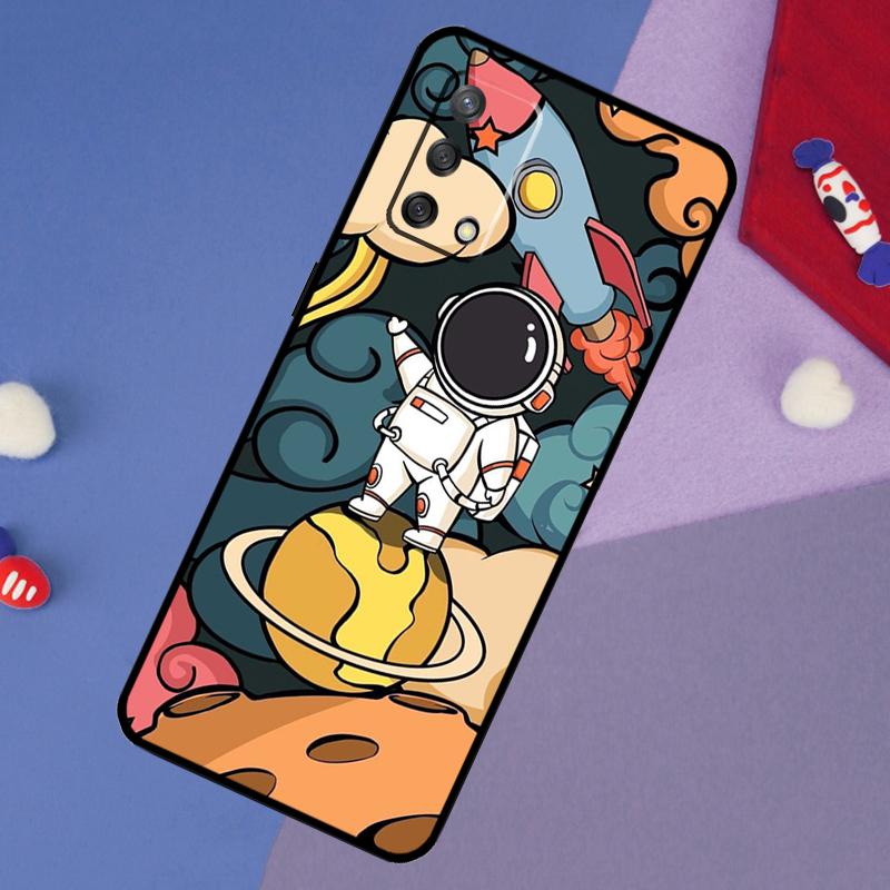 Милый чехол-астронавт с галактикой для Oppo A60 A80 A40 A6 A5 Pro A15 A16 A17 A57 A94 A74 A54 A76 A96 A18 A38 A58 A78 A98