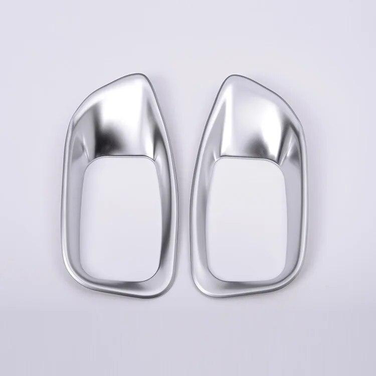 2Pcs/Set Carbon Fiber Style Car Seat Decoration Frame Cover Trim For Jaguar XE XF F-PACE F Pace X761 Auto Accessories