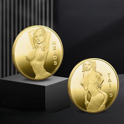 Русская Сексуальная Девушка Монета, Позолоченная Посеребренная Памятная Монета, Значок