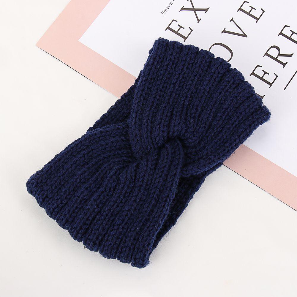 Women Hairband Head Wrap Cross Knot Hairband Hair Accessories Knitted Headband Ear Warmer Headband