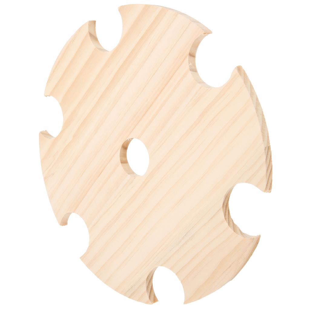 Wooden Wine Glass Drying Rack and Bottle Holder Wine Storage for 6 Glass And 1 Wine Bottle