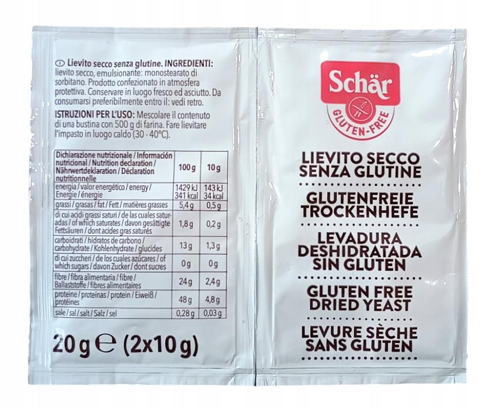 Gluten-free dried yeast 20g Schar 20 g