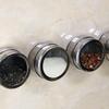 1/4Pcs Magnetic Spice Jars Sealed Barbecue Storage Box Powder Box Stainless Steel Wall-Mounted Seasoning Tank