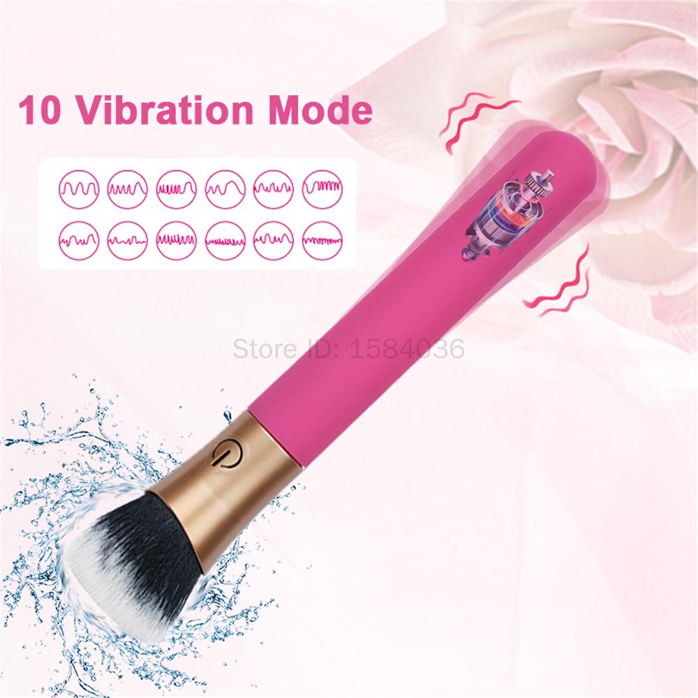 Дильдо G-точки Пуля Вибратор Кисть для макияжа для женщин Стимулятор клитора AV-палочка Любовное яйцо Массажер для женской мастурбации Взрослая секс-игрушка