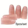 5Pcs/lot Simulation Finger Props Fake Soft Thumb Tip Finger Close Up Stage Magic Trick Prop