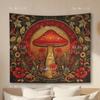 Mushroom Tapestry Spiritual Wall Hanging Home Decor Botanical Psychedelic Bohemian Boho Yoga Room Meditation