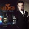 Skeleton Watch Bracelet Set of Rock Punk Leather Strap Stainless Steel Watch Waterproof Analog Quartz Skull Gothic Accessory Birthday Christmas Day