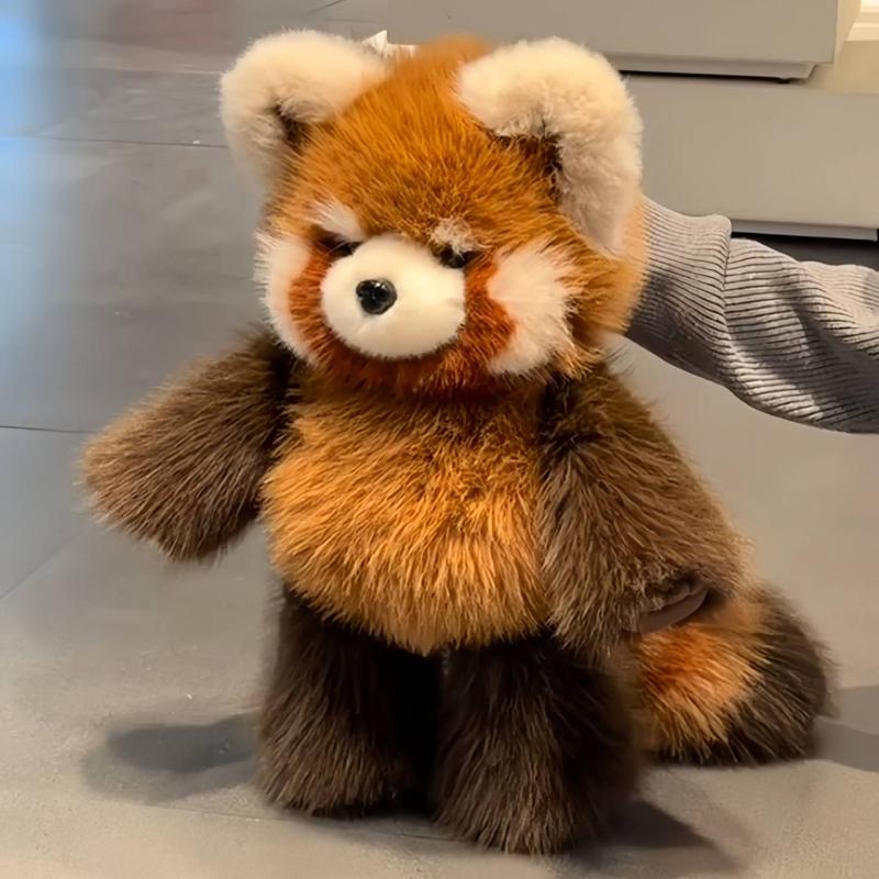 Cute Highland Raccoon Plush Toy - Huggable Running Red Panda Stuffed Animal Made With Premium Soft Fabric, Soothing Companion