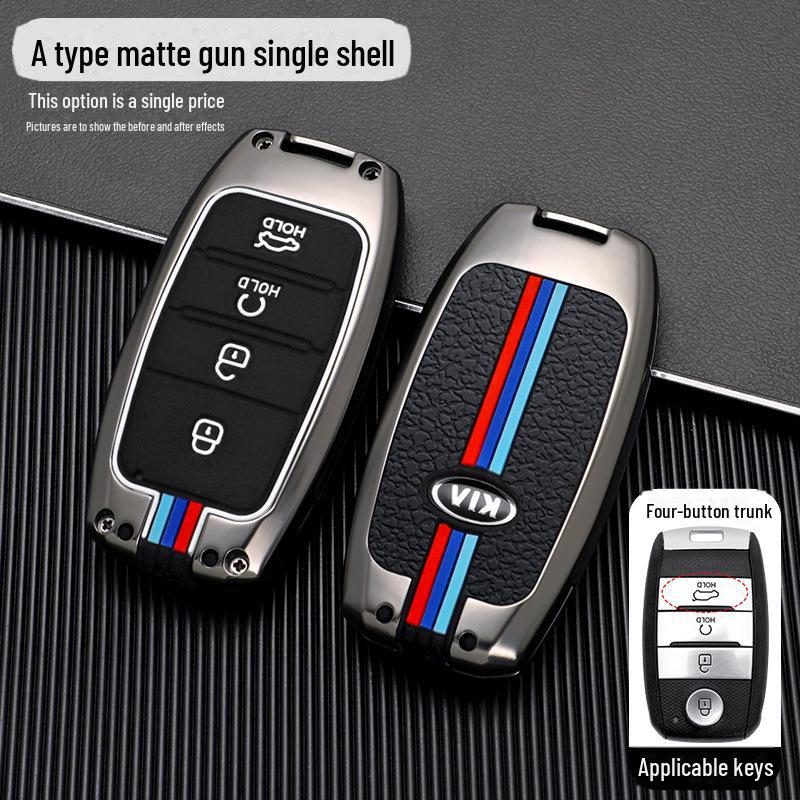 Metal Shell Key Bag Set for Kia Models K3/K4/K5/KX3/KX5/KX7, Sorento, with Stylish Designs for Men.