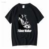 ВИНТАЖНАЯ Черная рубашка с коротким рукавом T Bone Walker длинные или рукава винтаж Стирка Удобная Немного Стильная мода Повседневная
