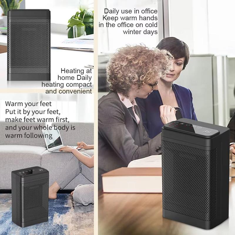 Портативный электрический PTC вентилятор-нагреватель для ванной комнаты, гостиной, фиксированная постоянная температура, встряхивающая головка, пульт дистанционного управления, грелка для дома, машина
