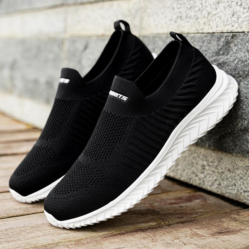 Мужская обувь Slip on Loafers Lazy Shoes Легкие дышащие мужские кроссовки Модная сетчатая повседневная обувь Мужские кроссовки для бега и тенниса