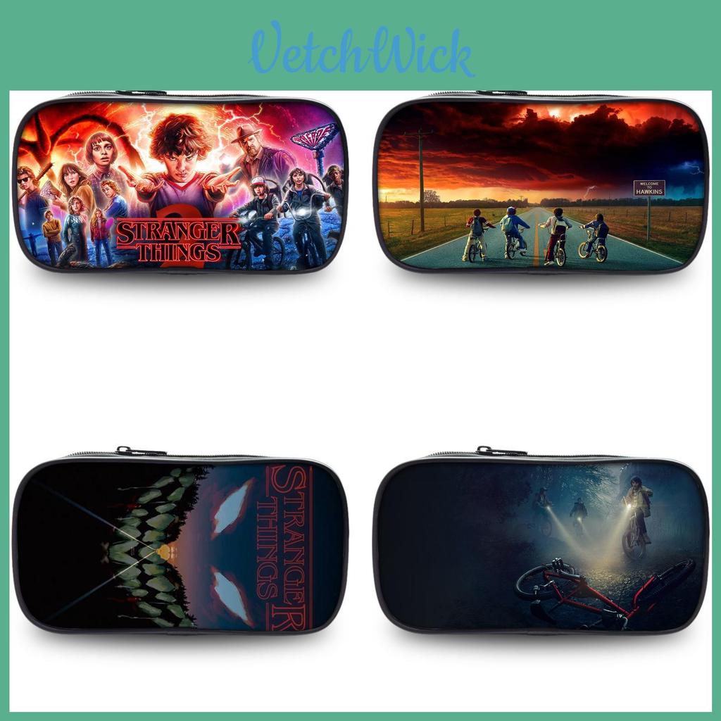 Stranger Things Student Pencil Organizer With Nylon Fabric For Kids And Teens