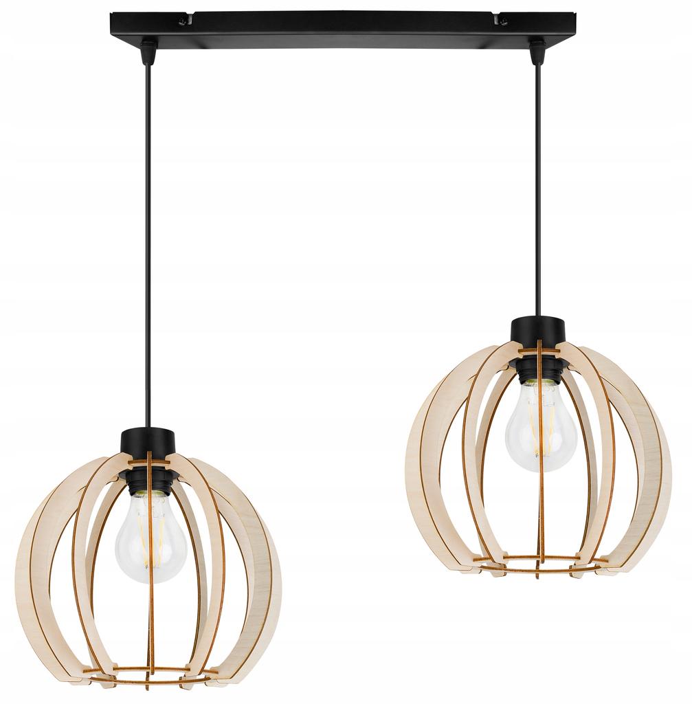 Modern wooden LED ceiling pendant lamp