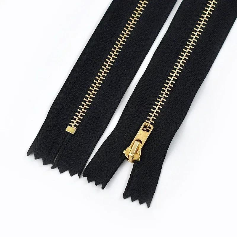 Meetee 10/20 шт. 3# Металлические молнии 10-30 см Закрытый конец Черно-белые молнии для сумок, джинсовых курток, карманов, швейные принадлежности для DIY