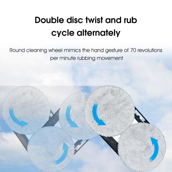 Робот для мытья окон, автоматический сильный впитывающий ультратонкий полезный электрический пылесос для стекла, бытовые принадлежности