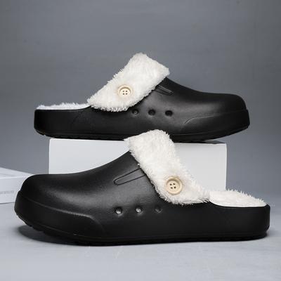 Большой размер 46 47 Зимние женские теплые тапочки Мужские хлопковые туфли Уличные домашние теплые туфли Пара Домашние спальные плюшевые теплые тапочки