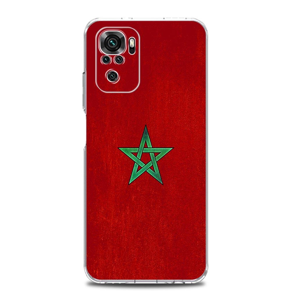 Moroccan flag Maroc Morocco Phone Case For Xiaomi Redmi Note 14 13 12 4G 9S 9 10 11 Pro Plus 5G 9T 14C 13C 12C 10C 9C 9A Cover
